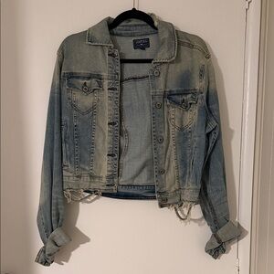Just USA medium Blue Distressed Jean Jacket size L